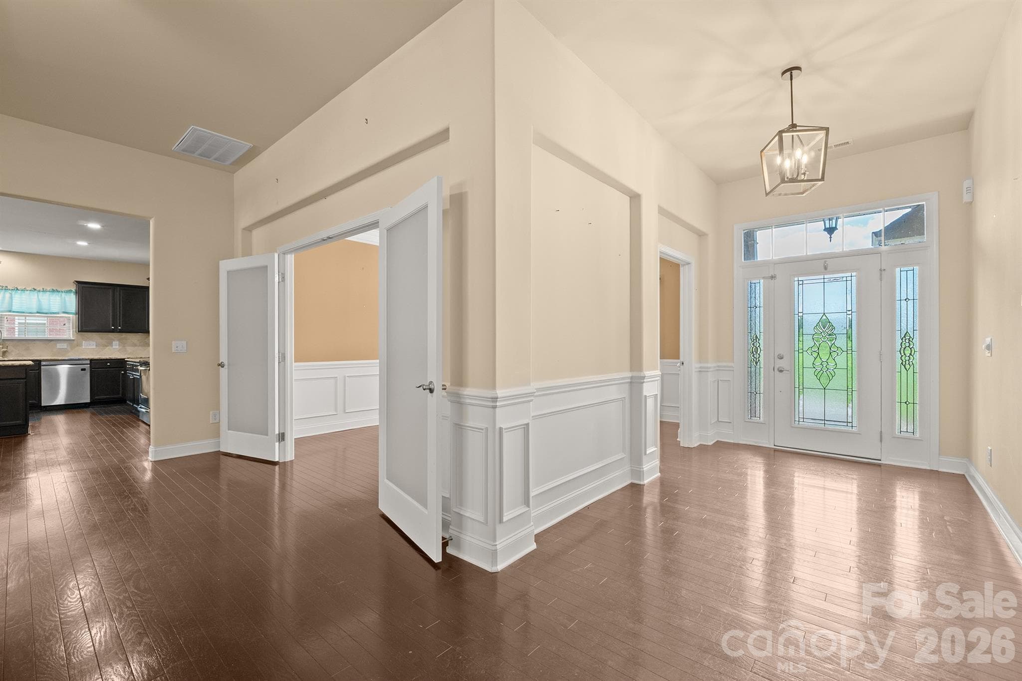 dining room and entry way - 589 Shepherd Road, Troutman