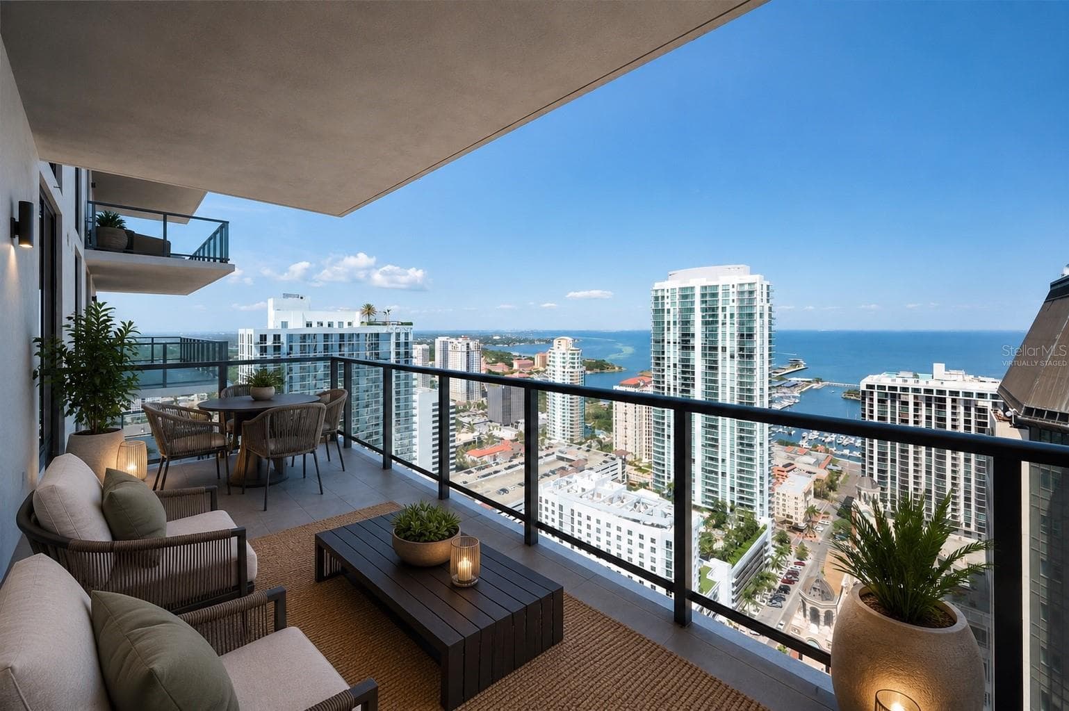 Virtually Staged - Balcony - 275 1ST AVE S #3503, ST PETERSBURG