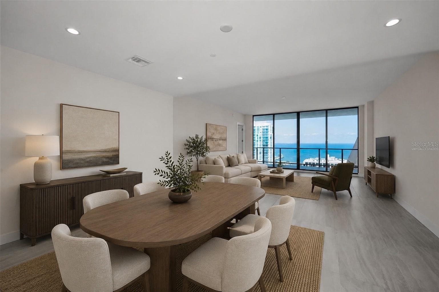 Virtually Staged - Great Room - 275 1ST AVE S #3503, ST PETERSBURG