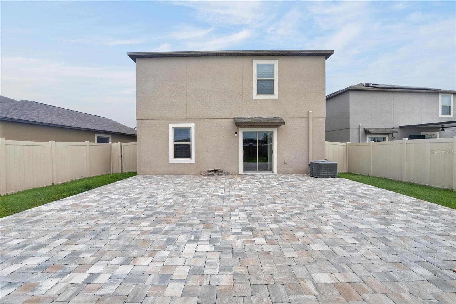 Outside Backyard Paver Patio - 31814 BARREL WAVE WAY, WESLEY CHAPEL