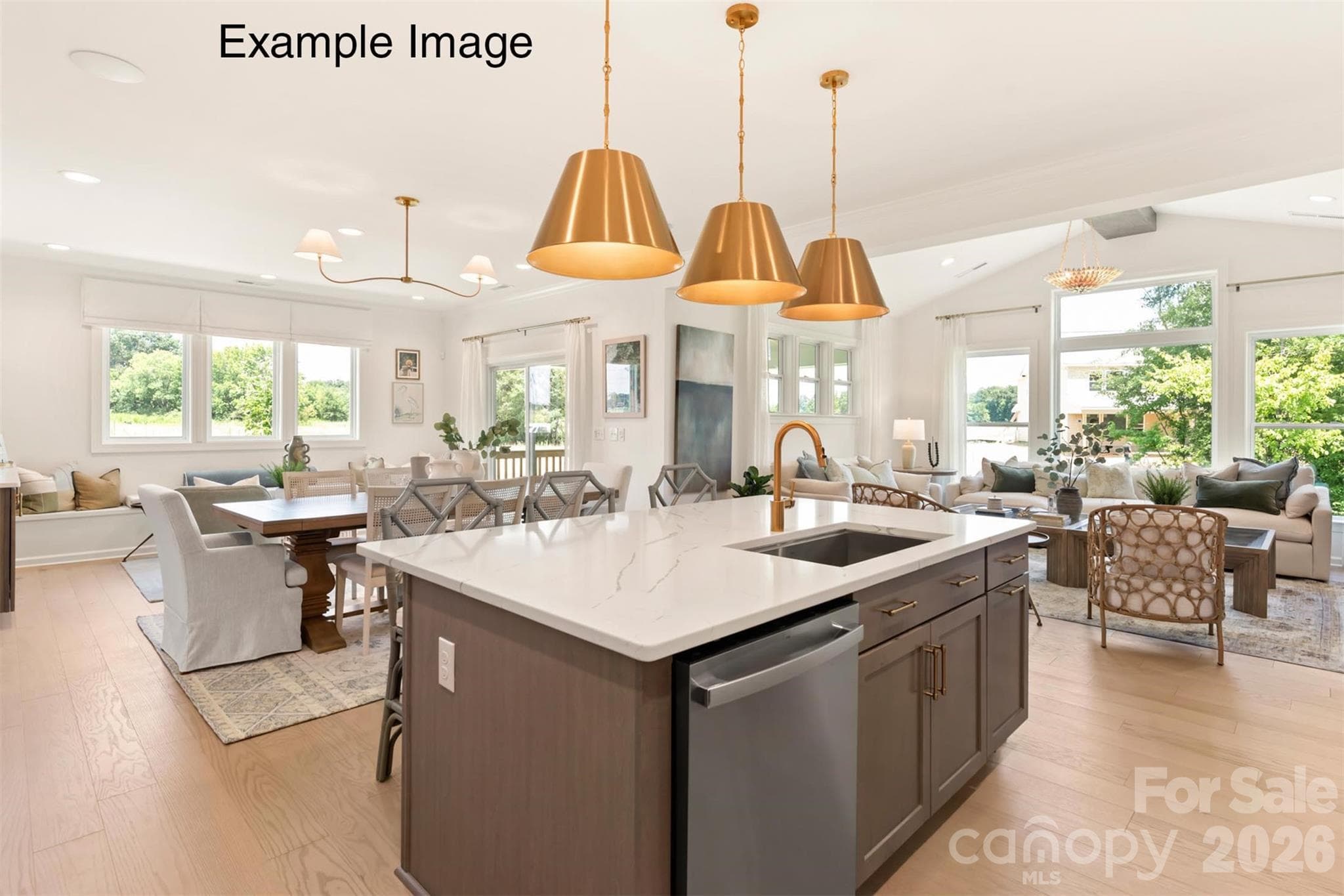 Example Photo - Kitchen/Dining/Family Room - 4804 Glen Stripe Drive, Indian Trail