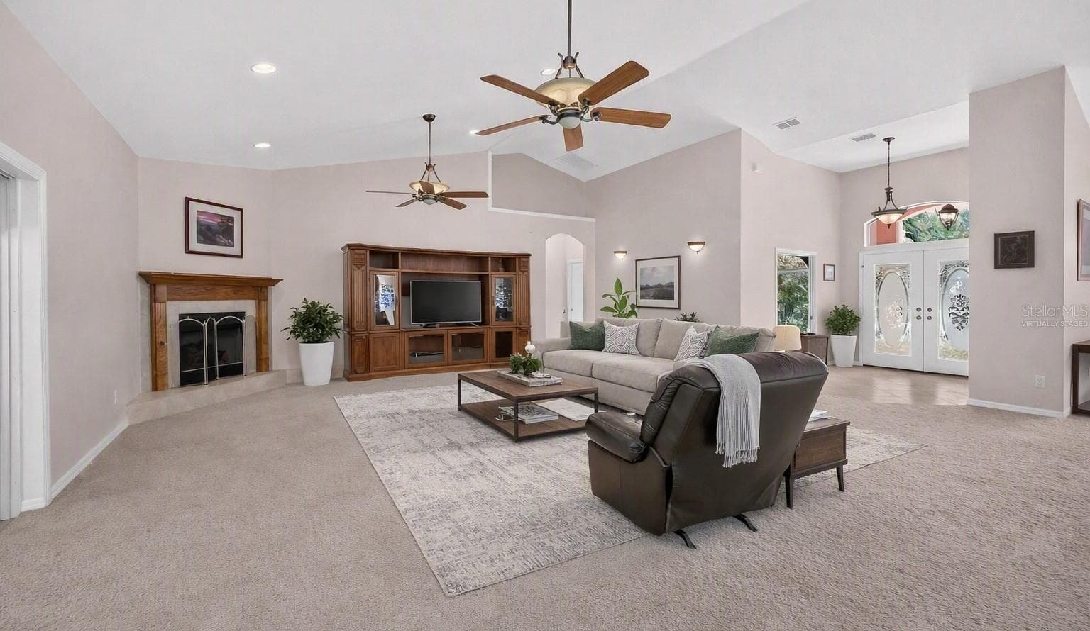 Virtually Staged Living Room - 19040 NW 88TH AVENUE RD, REDDICK