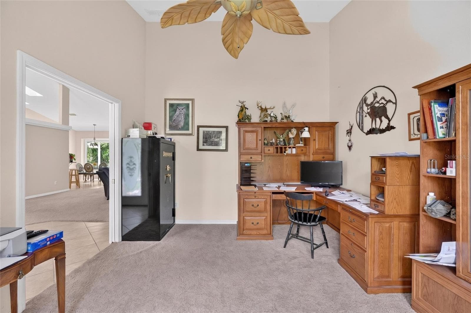 Office with Pocket Doors to Foyer - 19040 NW 88TH AVENUE RD, REDDICK