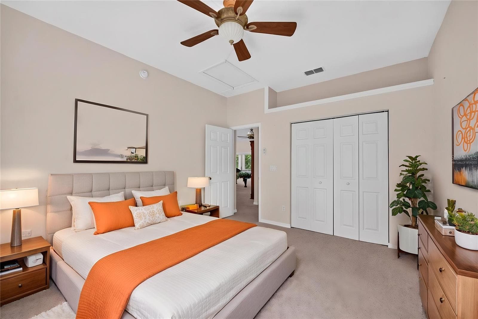 Virtually Staged - Bedroom 2 (Front) - 19040 NW 88TH AVENUE RD, REDDICK