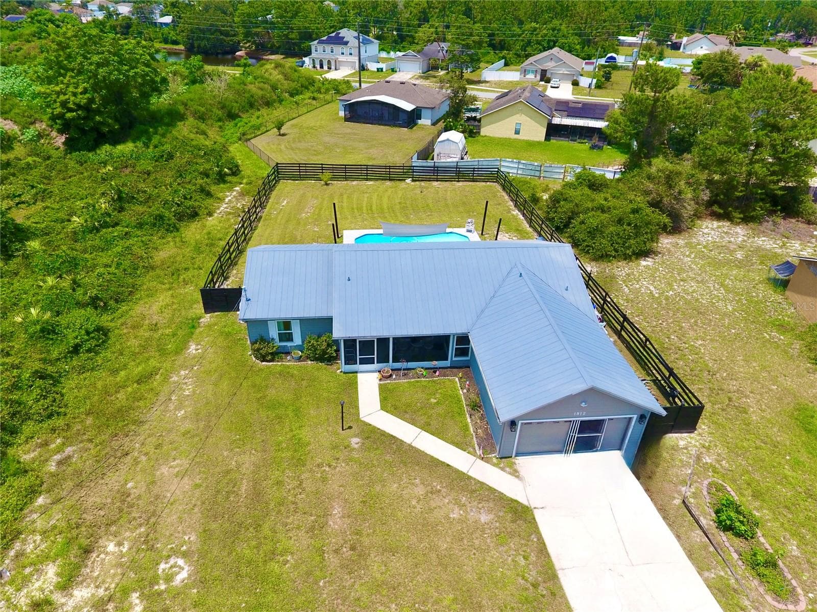 Aerial View 2 - 1812 WHIPPLE DR, DELTONA