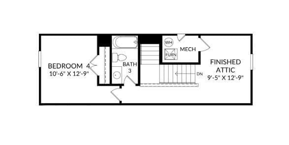 Upper Level - 3021 Shaver Ridge Lane, Charlotte