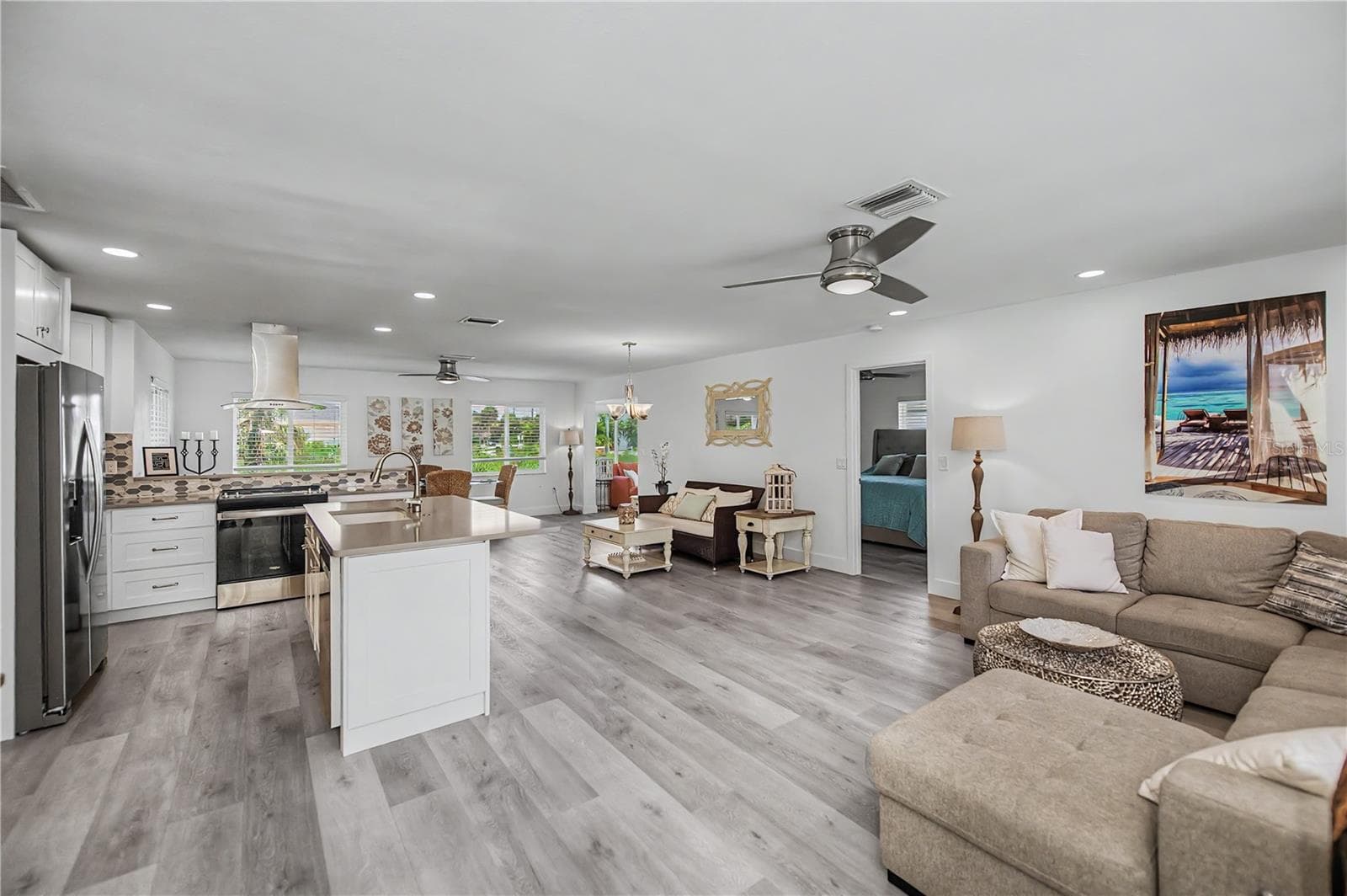Gorgeous luxury vinyl flooring throughout!! - 8152 SEASHELL ST, ENGLEWOOD