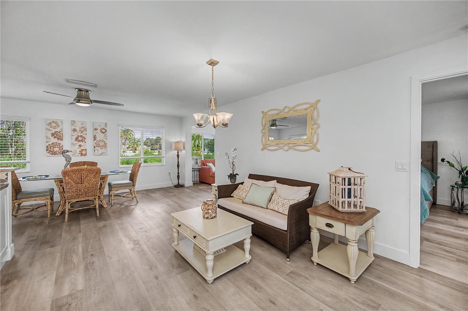 Living room (or could be dining room space) - 8152 SEASHELL ST, ENGLEWOOD