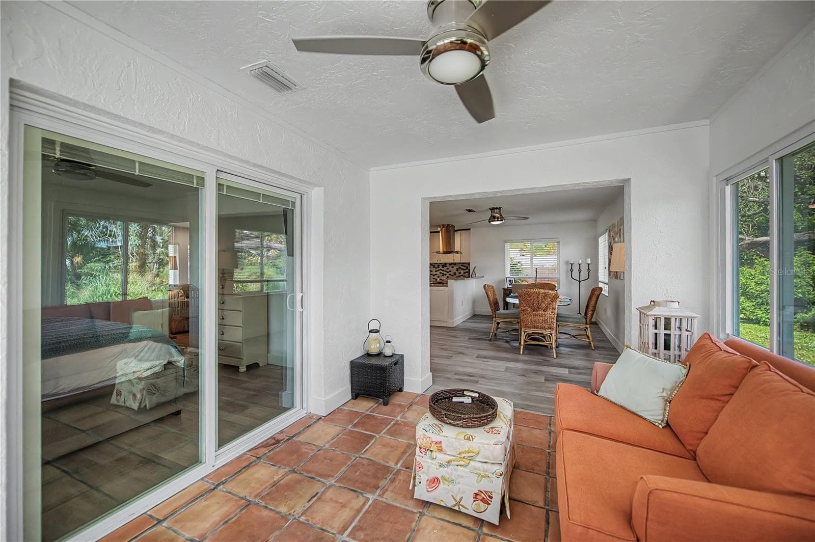 Sunroom off of the primary bedroom - 8152 SEASHELL ST, ENGLEWOOD