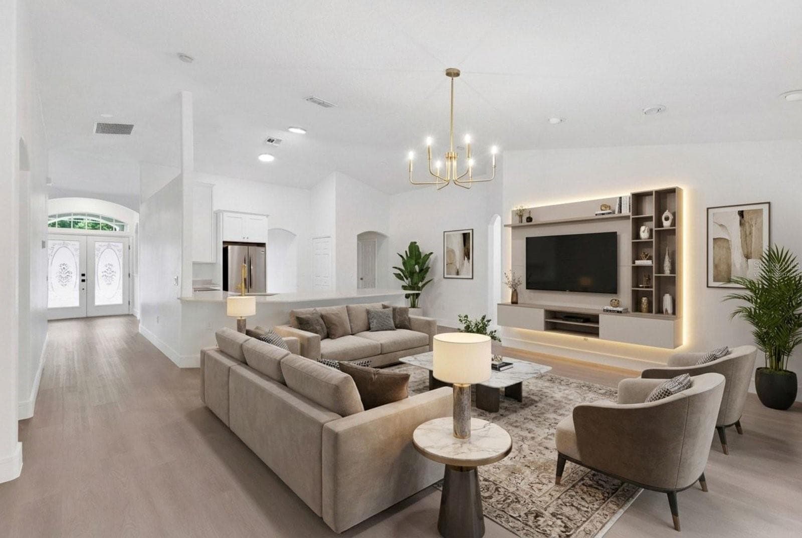 virtually staged Family Room - 46 CORDONA DR, KISSIMMEE