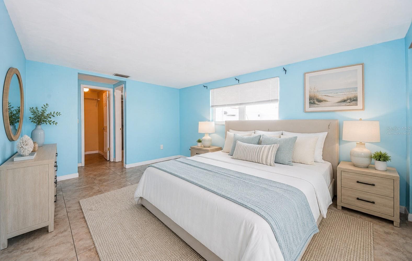 Primary Bedroom Virtually Staged - 3627 GRAYTON DR, NEW PORT RICHEY