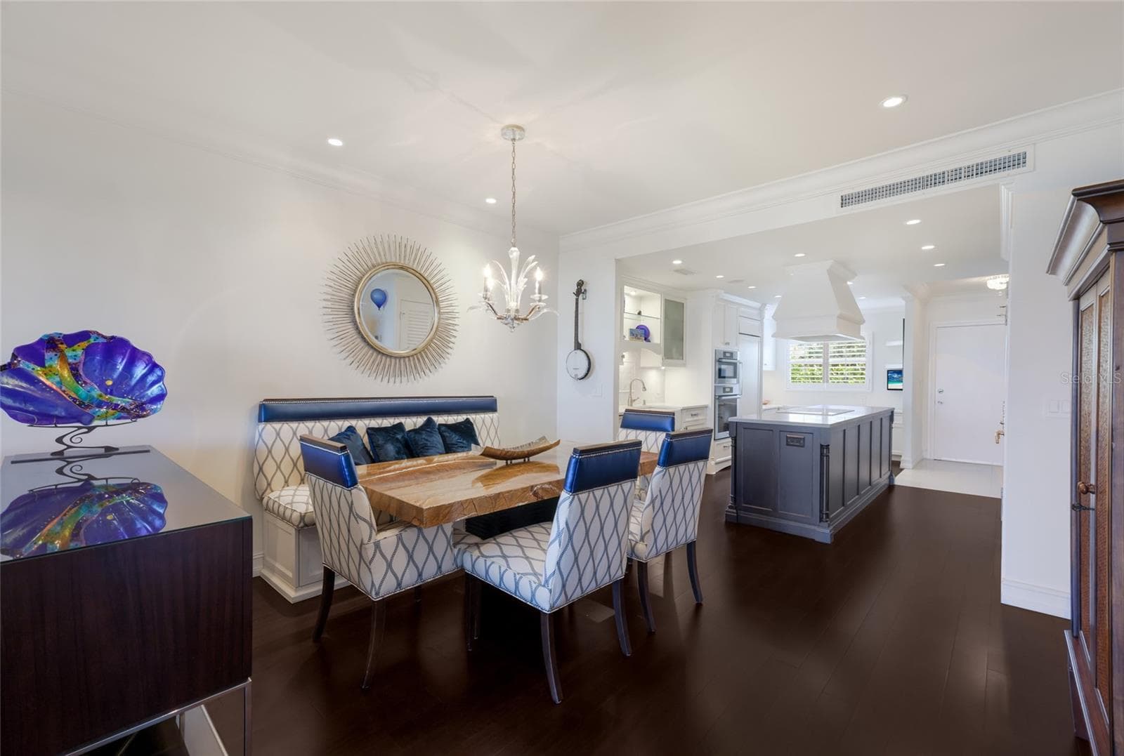 Views from Dining toward Kitchen - 7001 GULF OF MEXICO DR #24, LONGBOAT KEY