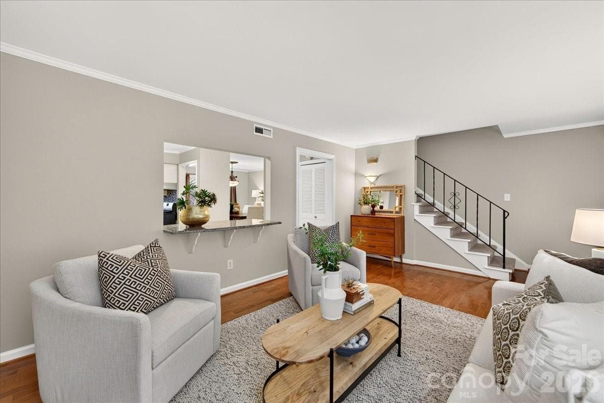 Another view of Living Room - 1700 Roxborough Road, Charlotte