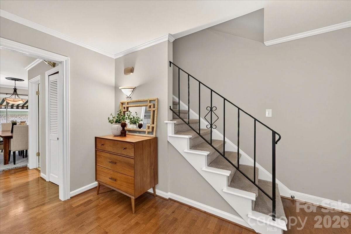 Stairs leading to 2nd floor - 1700 Roxborough Road, Charlotte