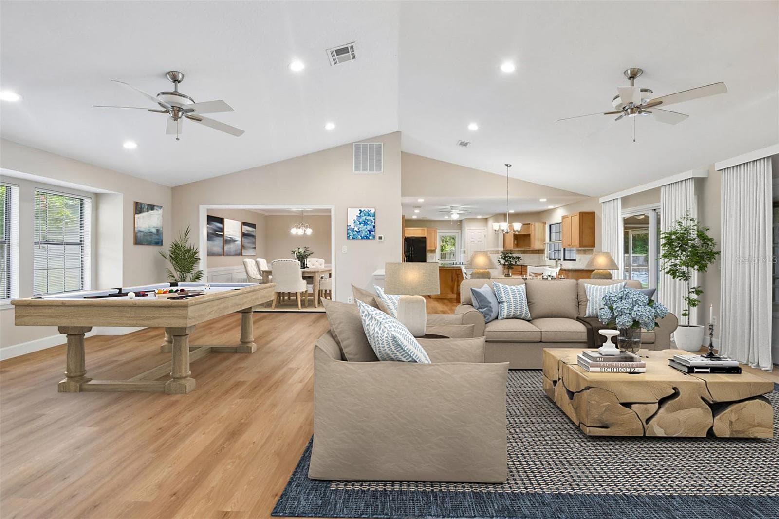 Great Room, Game Room, Dining Room and Kitchen - 755 KEENELAND PIKE, LAKE MARY