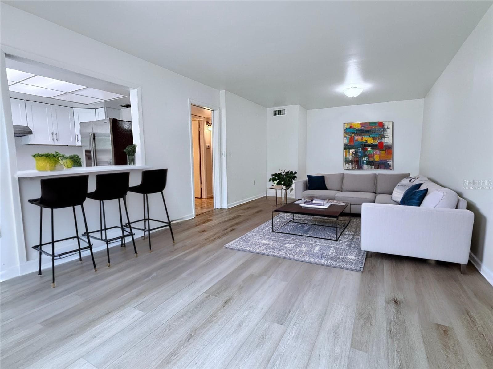 Virtually Staged Living Room - 6206 DEWDROP WAY, TEMPLE TERRACE