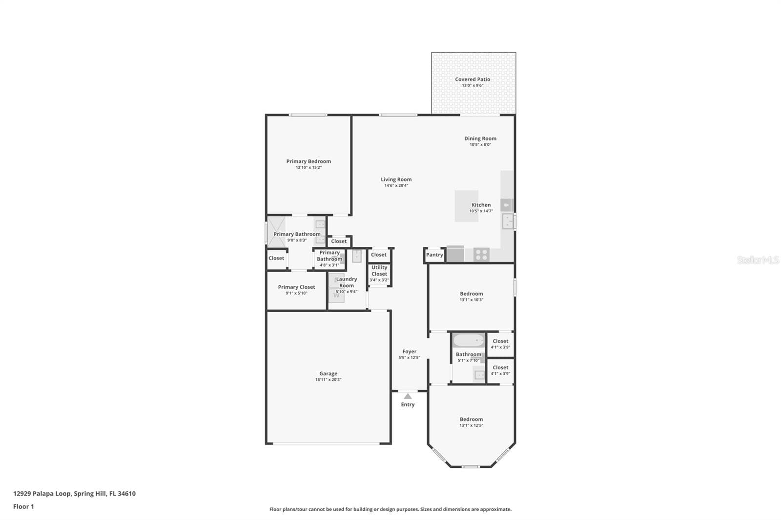 Floor Plan - 12929 PALAPA LOOP, SPRING HILL