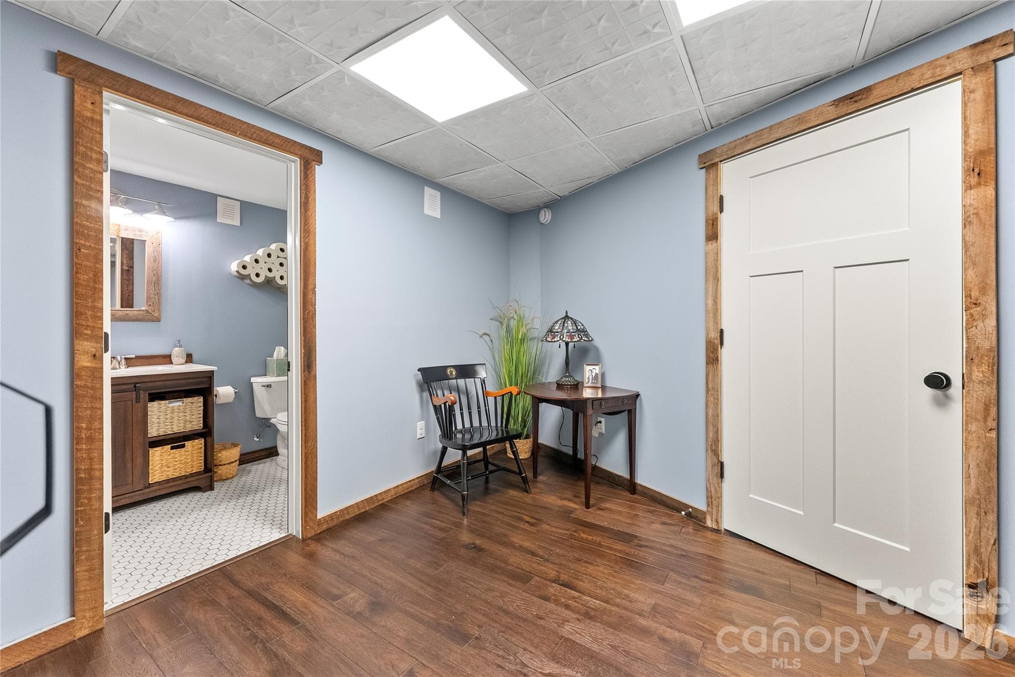 Right door to Large unfinished area for storage - 118 Houston Street, Asheville