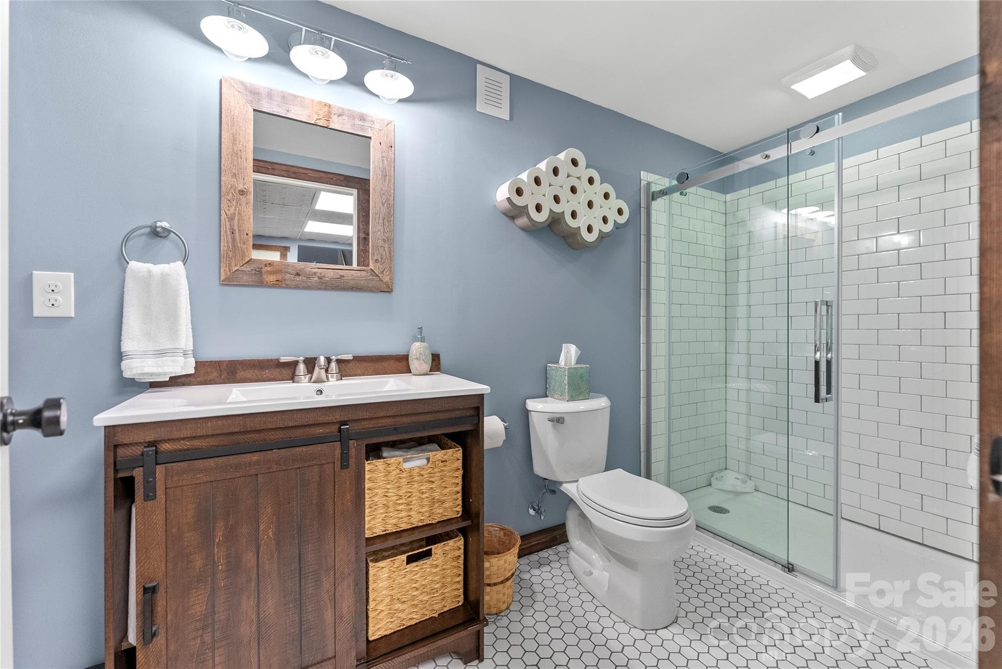 Lower level full  bathroom - 118 Houston Street, Asheville