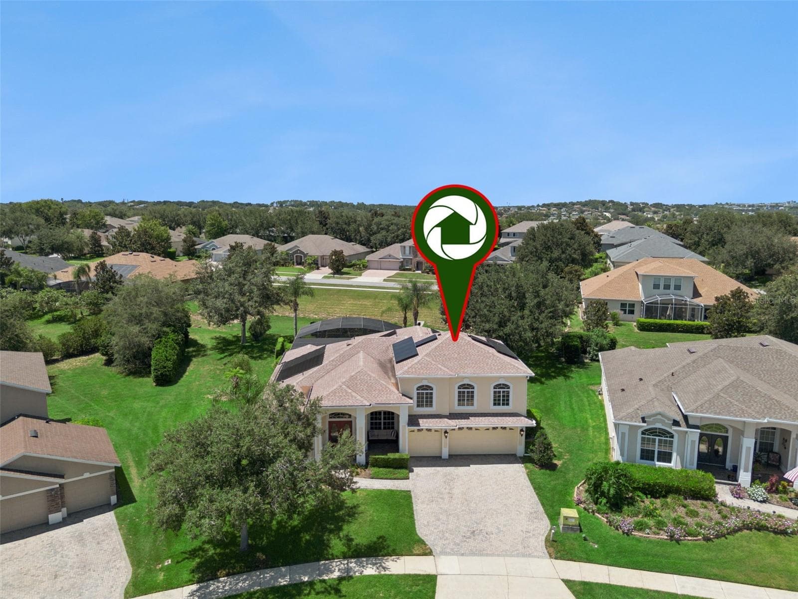 Aerial view - home location - 1112 CALLAWAY CIR, CLERMONT