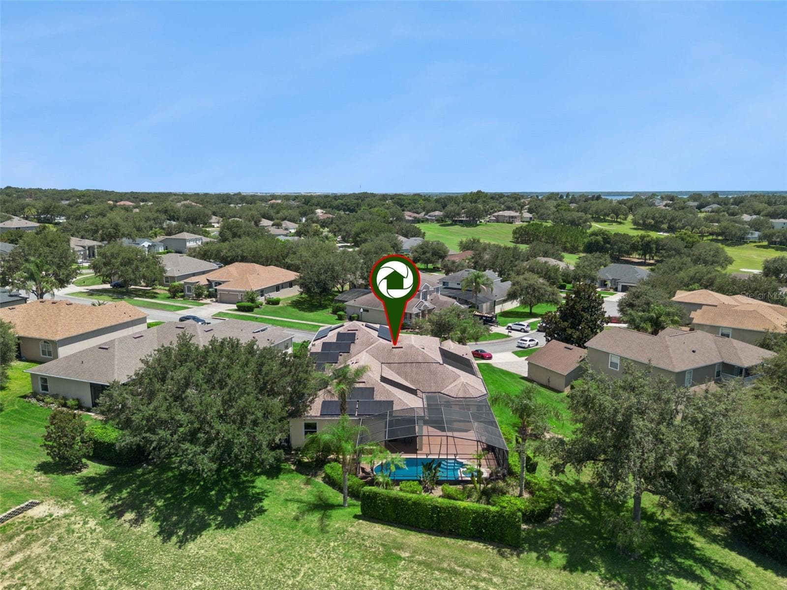 Aerial view of the surrounding Legends neighborhood - 1112 CALLAWAY CIR, CLERMONT