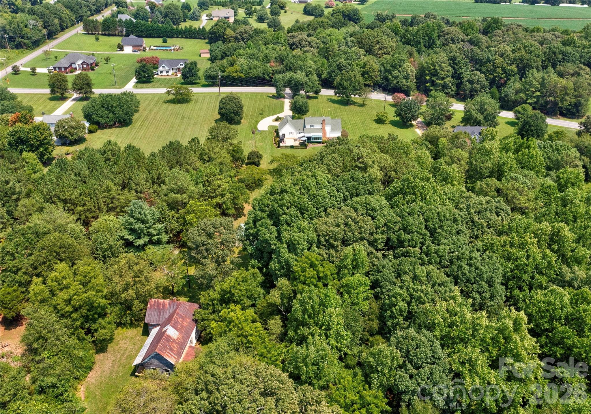 Aerial View - 719 W Zion Church Road, Shelby