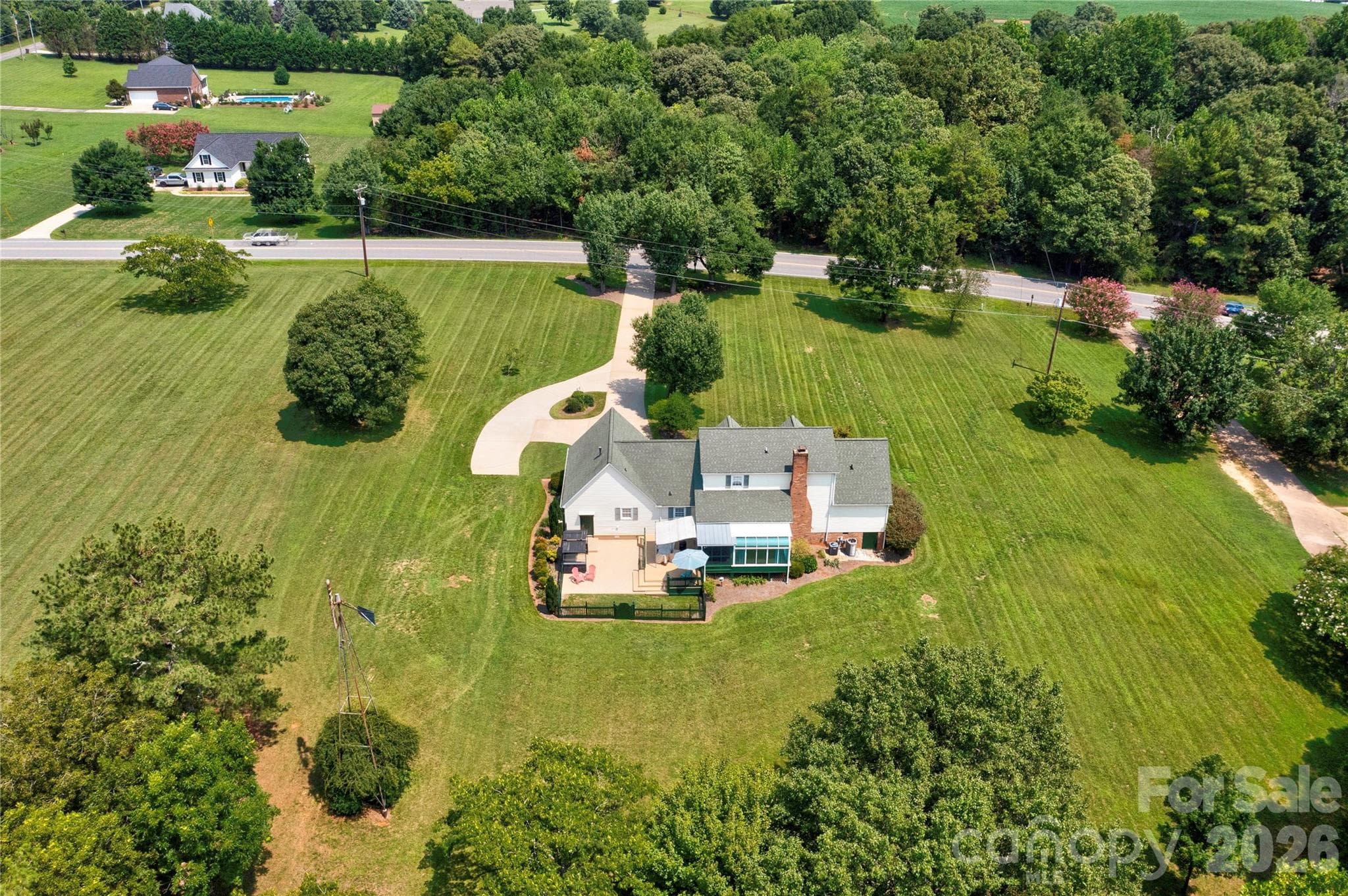 Aerial View - 719 W Zion Church Road, Shelby