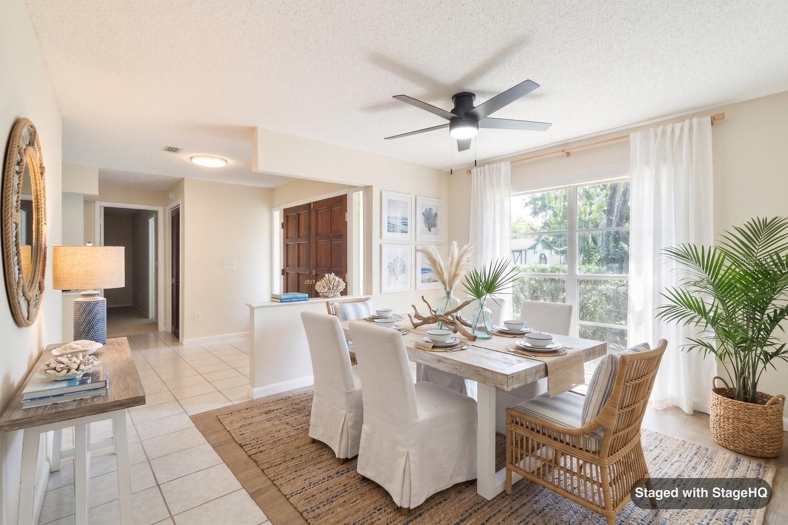 Dining Room Virtually Staged Photo - 3215 LAKE SAXON DR, LAND O LAKES