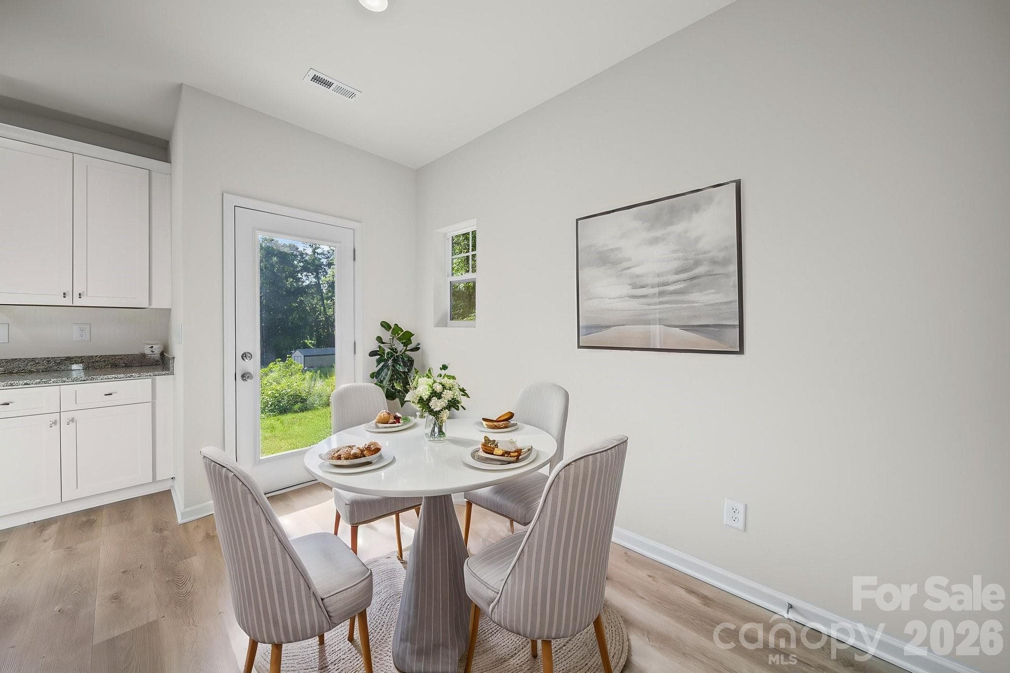 Dining Room - Virtually Staged - 511 N Hill Street, Dallas