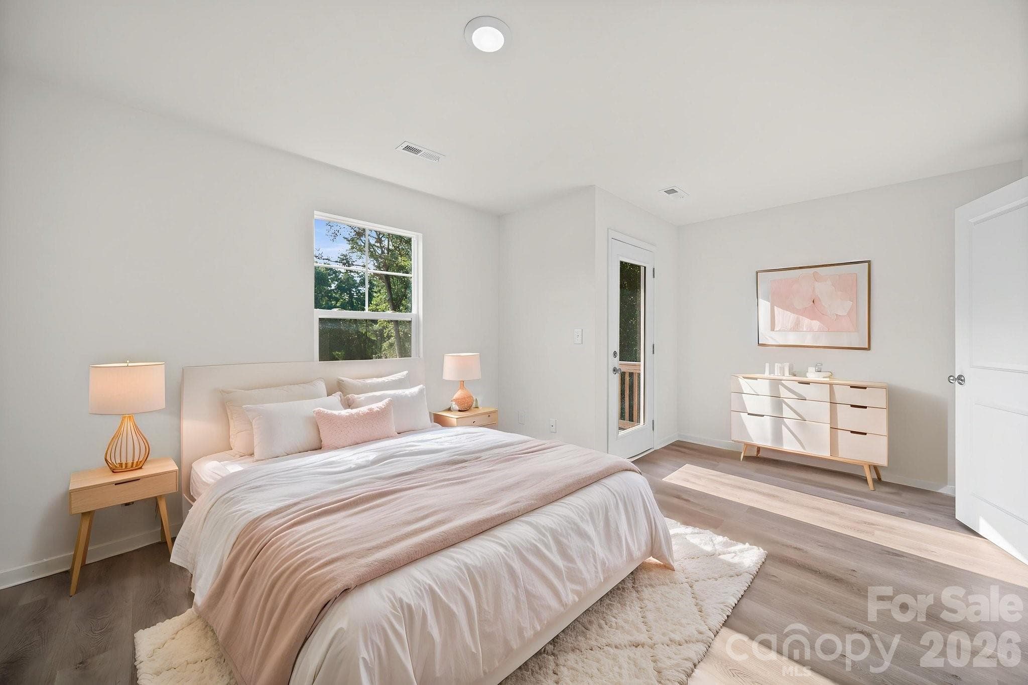 Primary Bedroom - Virtually Staged - 511 N Hill Street, Dallas