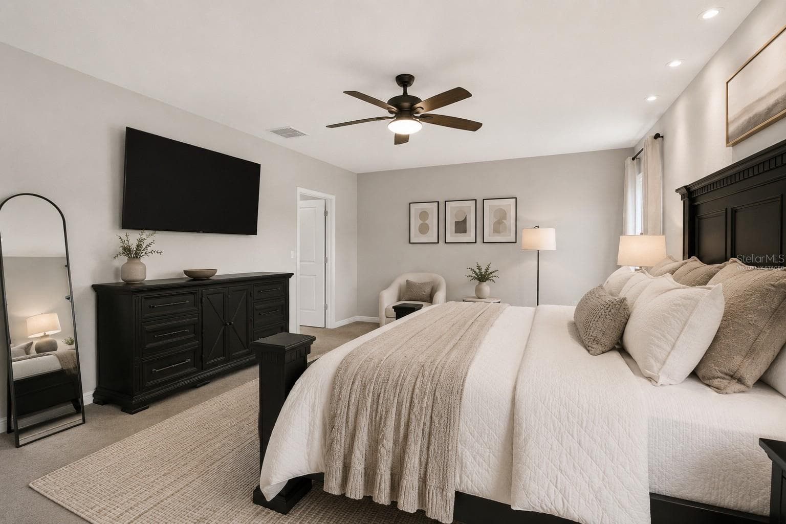 Primary Bedroom - Virtually Staged - 13524 WILD GINGER ST, RIVERVIEW