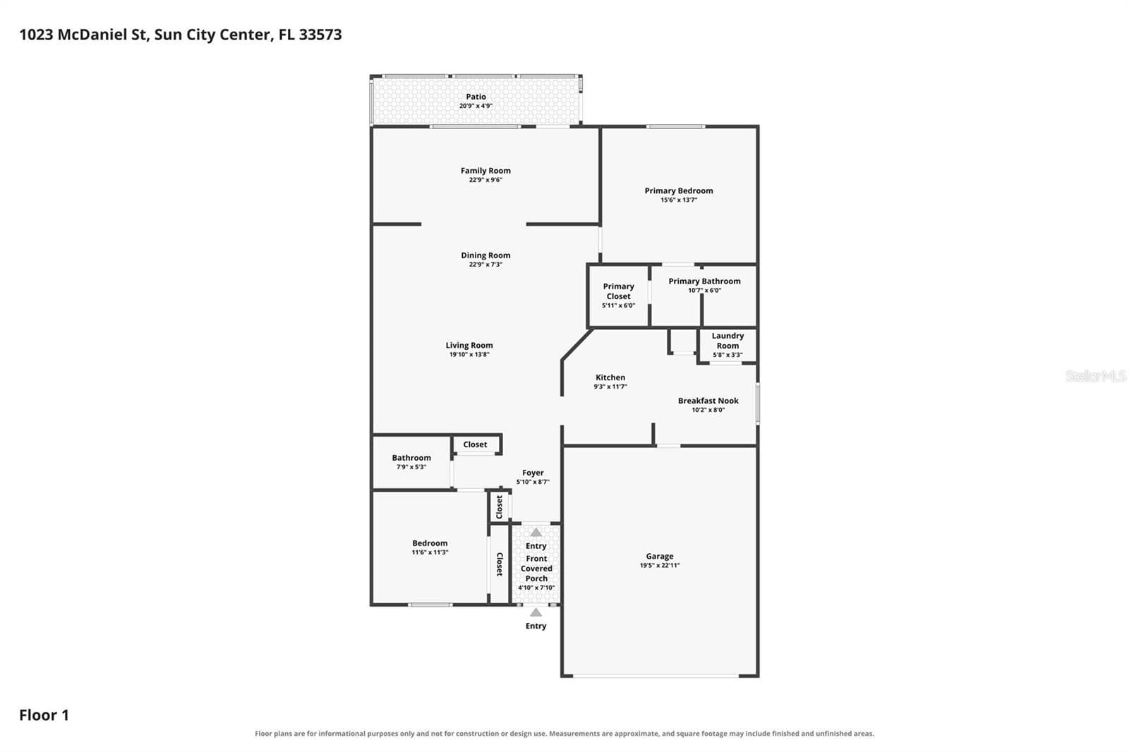 Floor Plan - 1023 MCDANIEL ST #139, SUN CITY CENTER