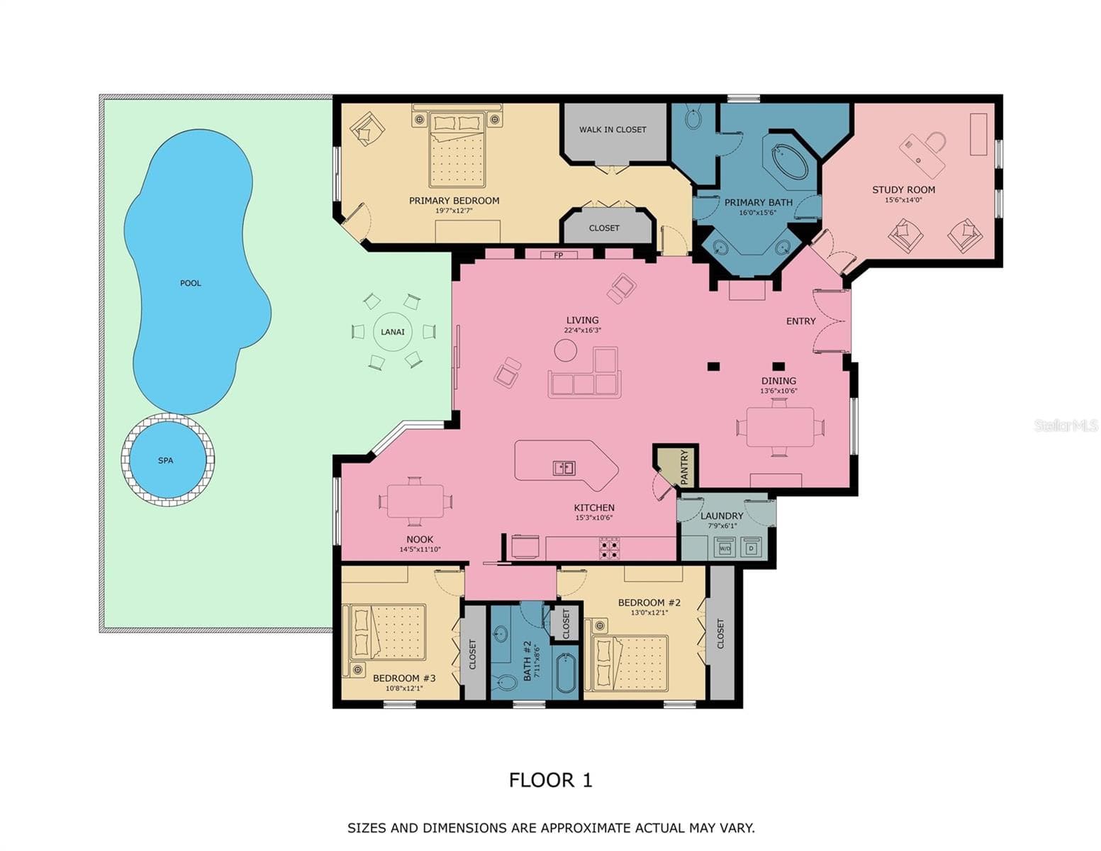 Floor Plan - 545 MAST DR, BRADENTON