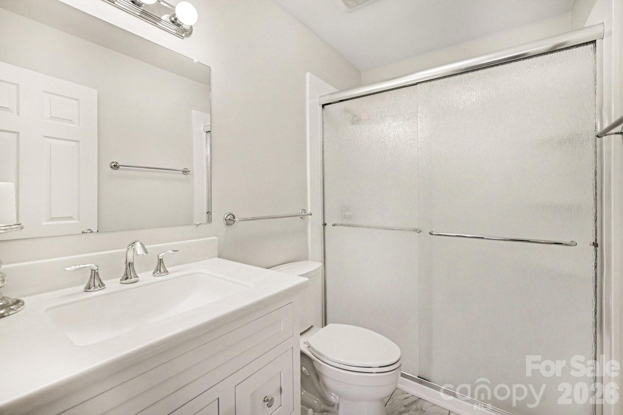 2nd primary bath with new vanity - 11009 Carmel Crossing Road, Charlotte