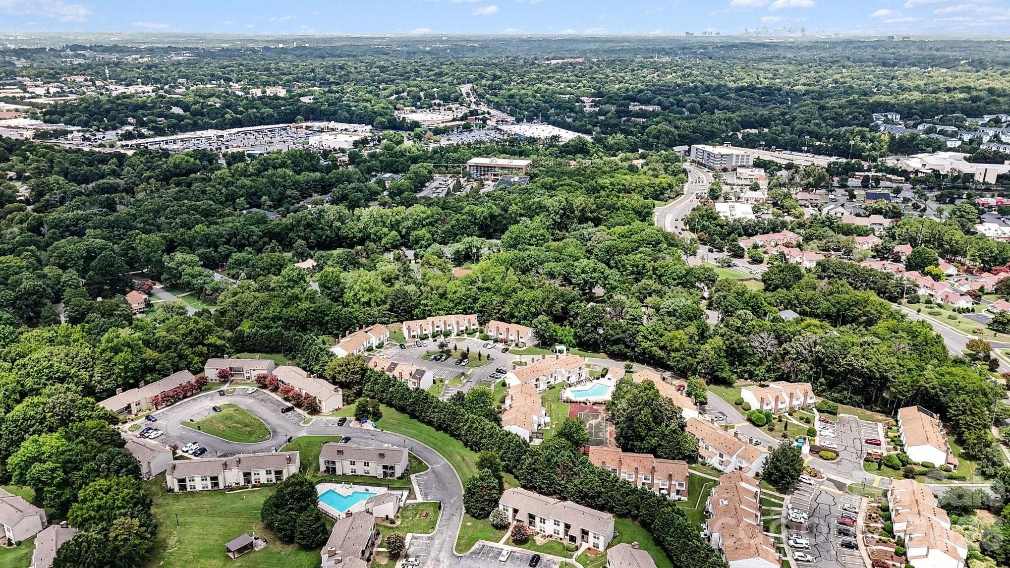 Uptown at top right, a few miles away and many different routes to get there - 11009 Carmel Crossing Road, Charlotte