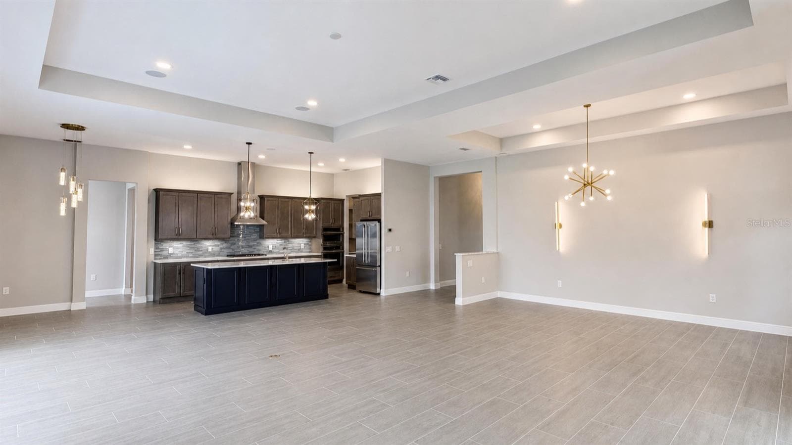 Kitchen, Expanded Great Room & Dining Room - 812 BLUE SHELL LOOP, SARASOTA
