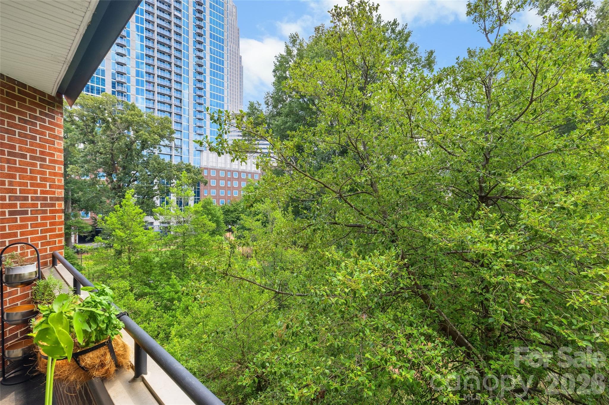 Views from private balcony - 224 N Poplar Street, Charlotte