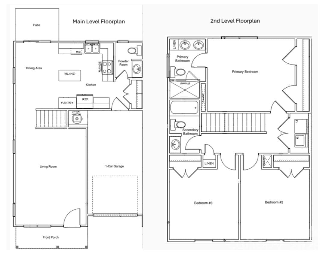 Floorplan- end unit has windows - 16 Bessie Luther Boulevard, Candler