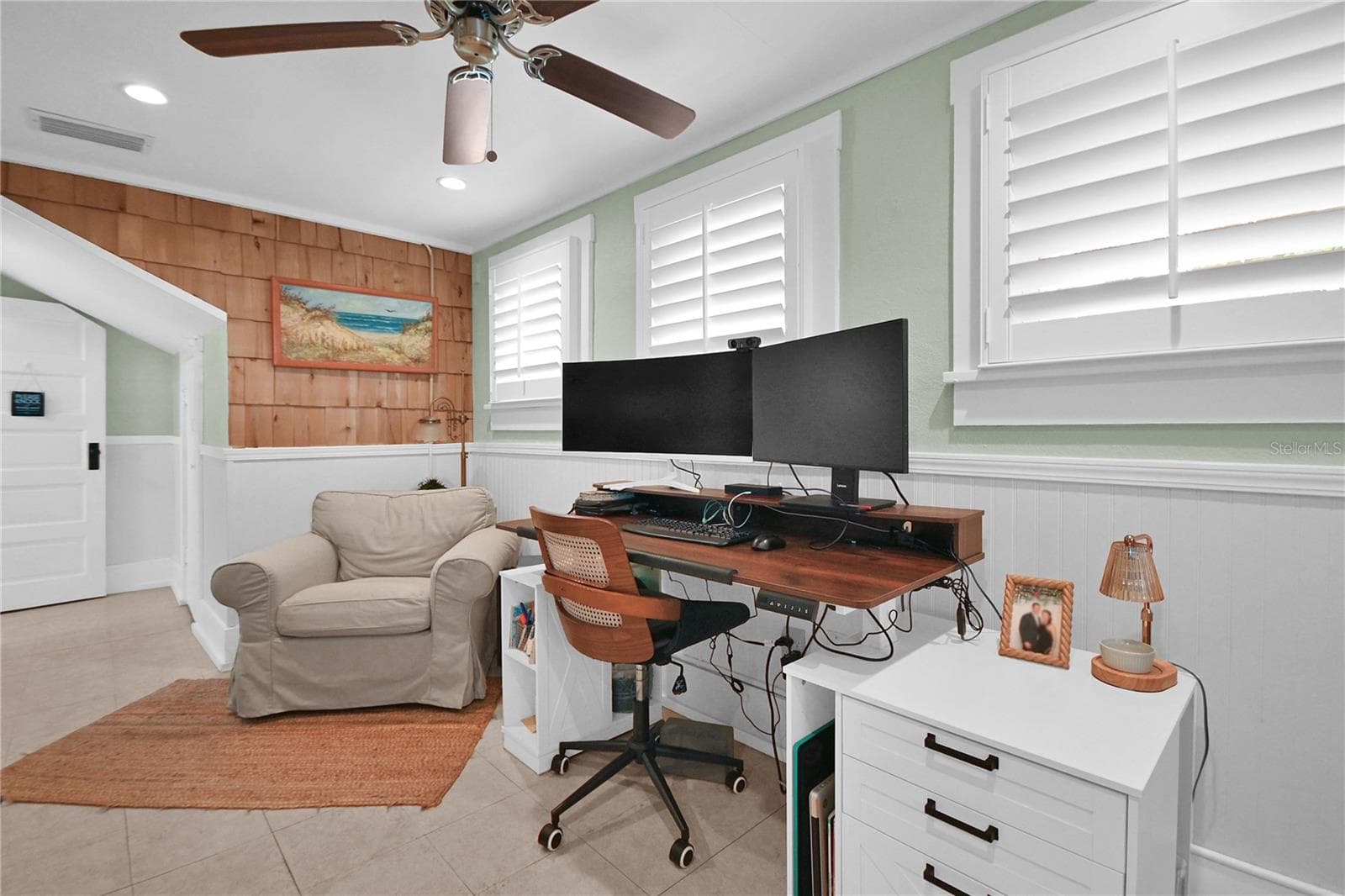 2nd Bedroom is very large and has plenty of space for an office. - 1112 PALMETTO ST, NEW SMYRNA BEACH