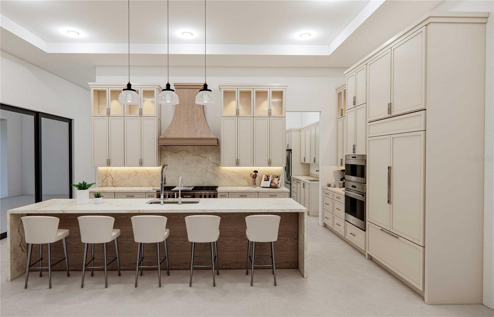 Ex Kitchen Rendering/Finishes - 654 GENEVA PL, TAMPA