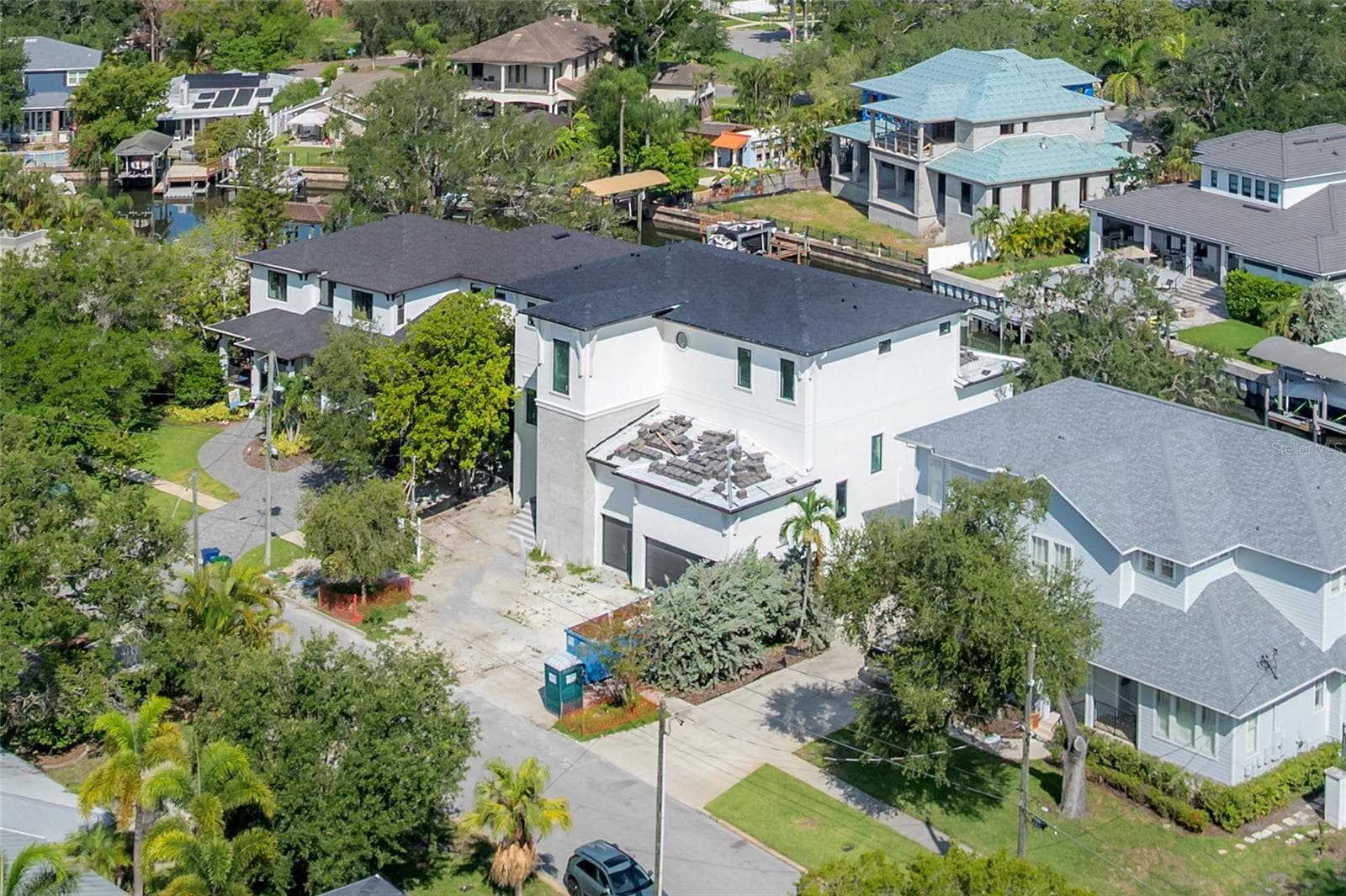 Aerial Front View - 654 GENEVA PL, TAMPA