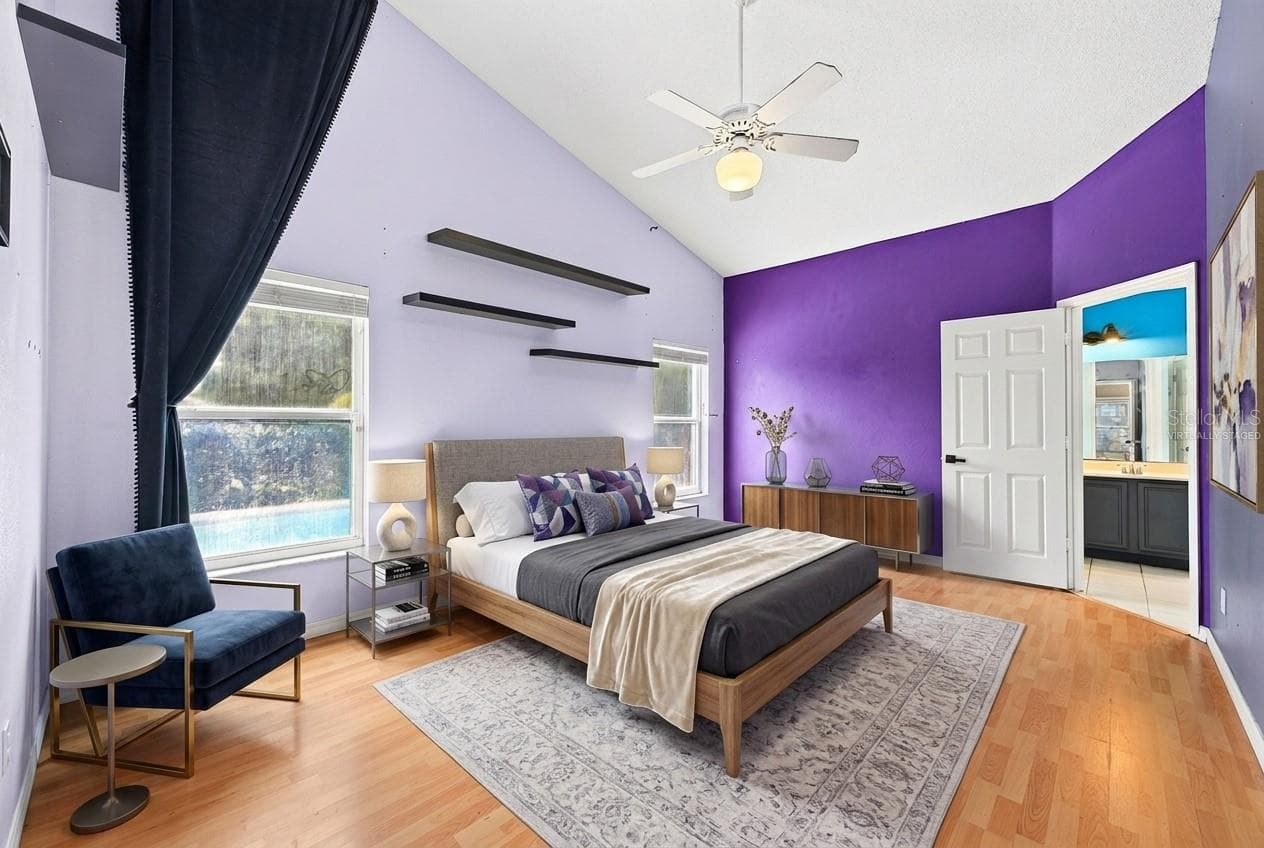Primary Suite. Virtually Staged. - 2551 WALNUT HEIGHTS RD, APOPKA