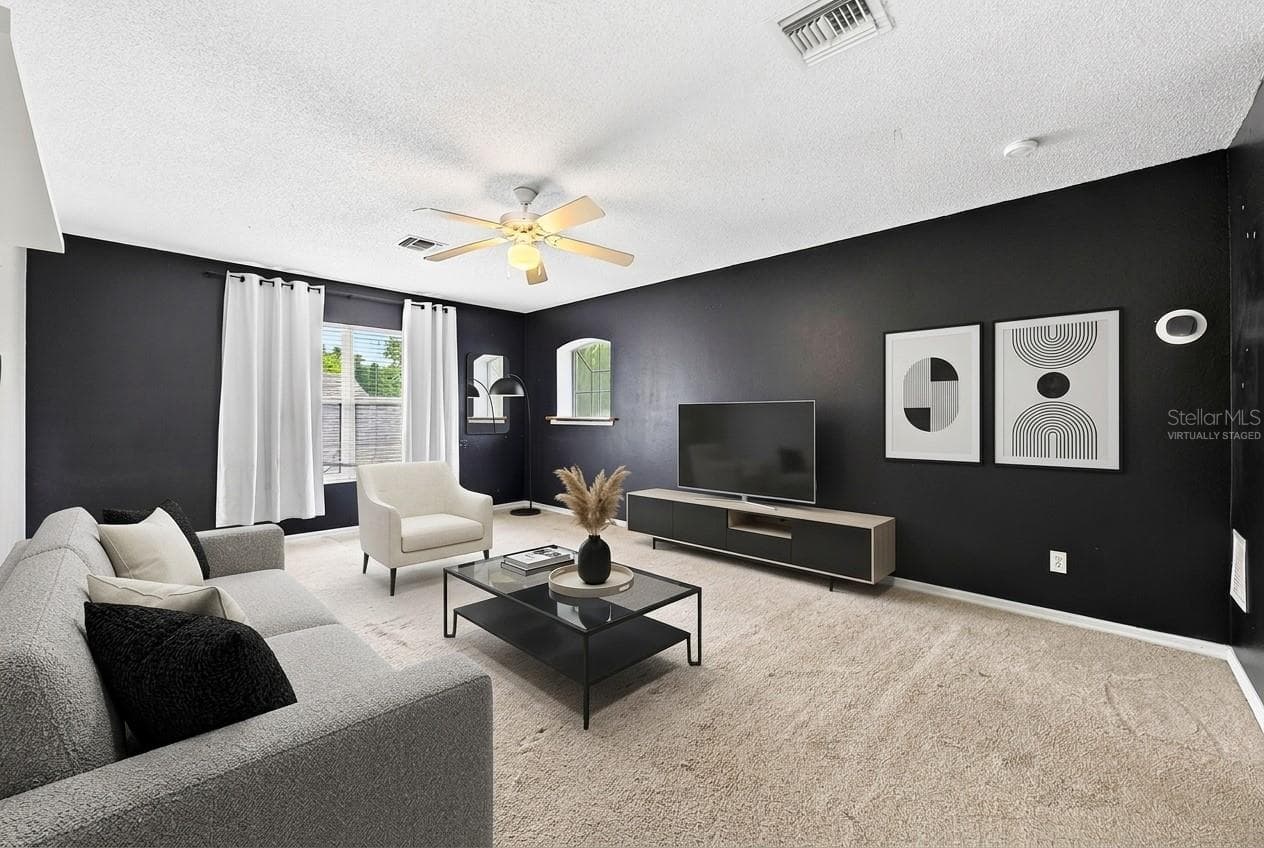Second floor bonus room for additional flexible living space. Virtually Staged. - 2551 WALNUT HEIGHTS RD, APOPKA