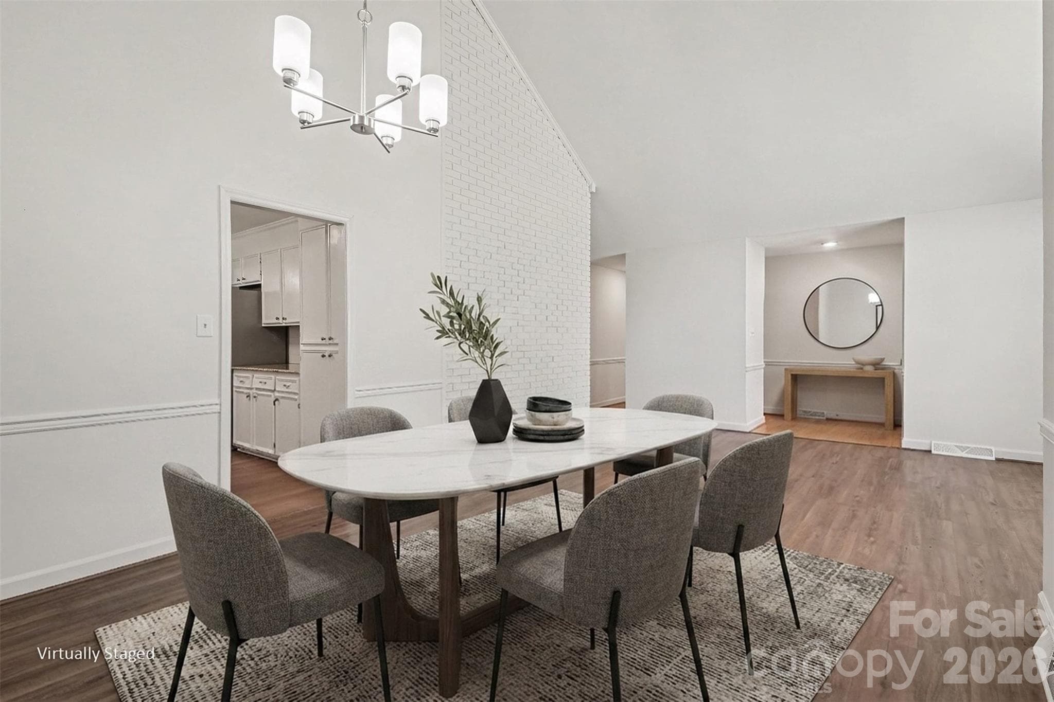 Dinner parties happen here in your new vaulted dining room. - 13520 Andulusian Drive, Matthews