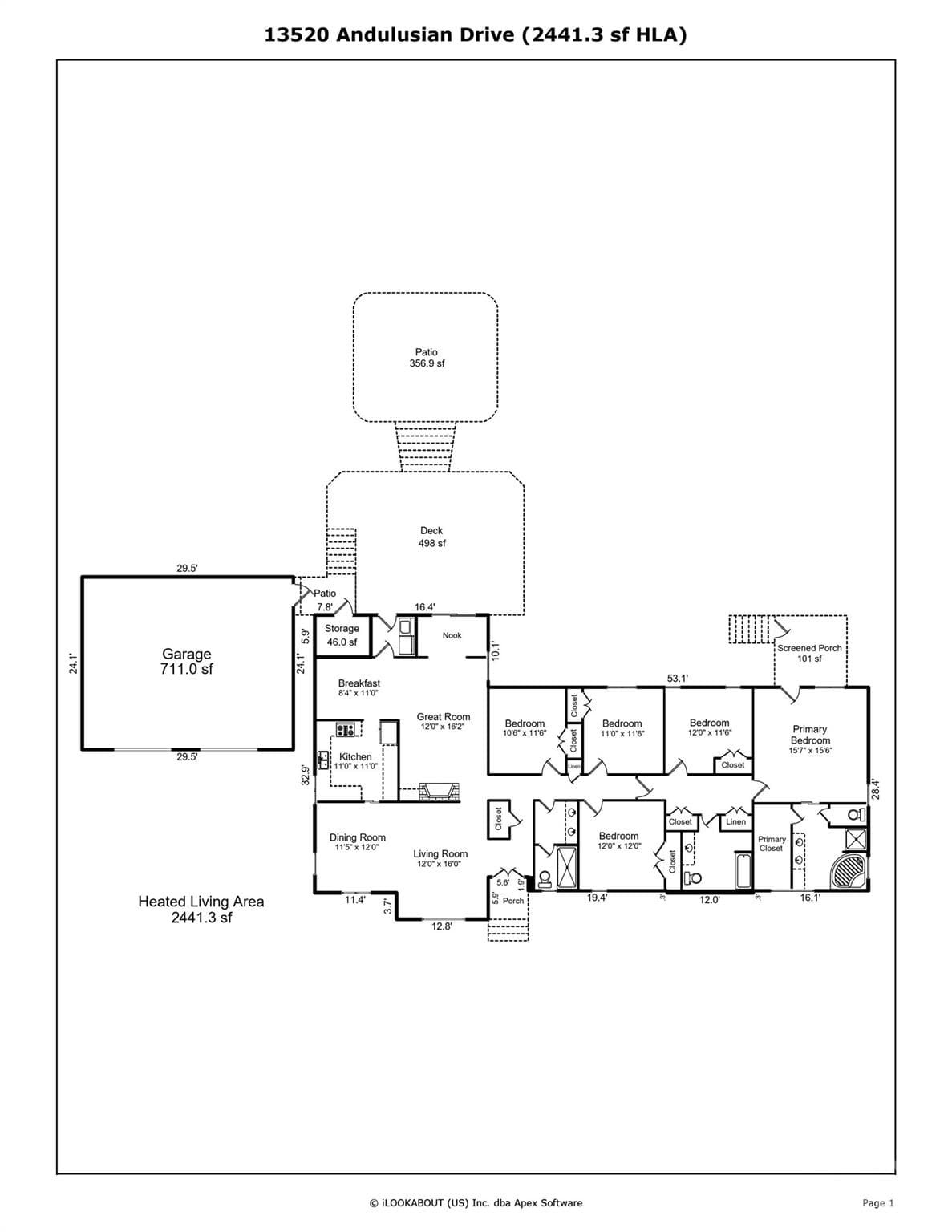 Your floor plan. - 13520 Andulusian Drive, Matthews