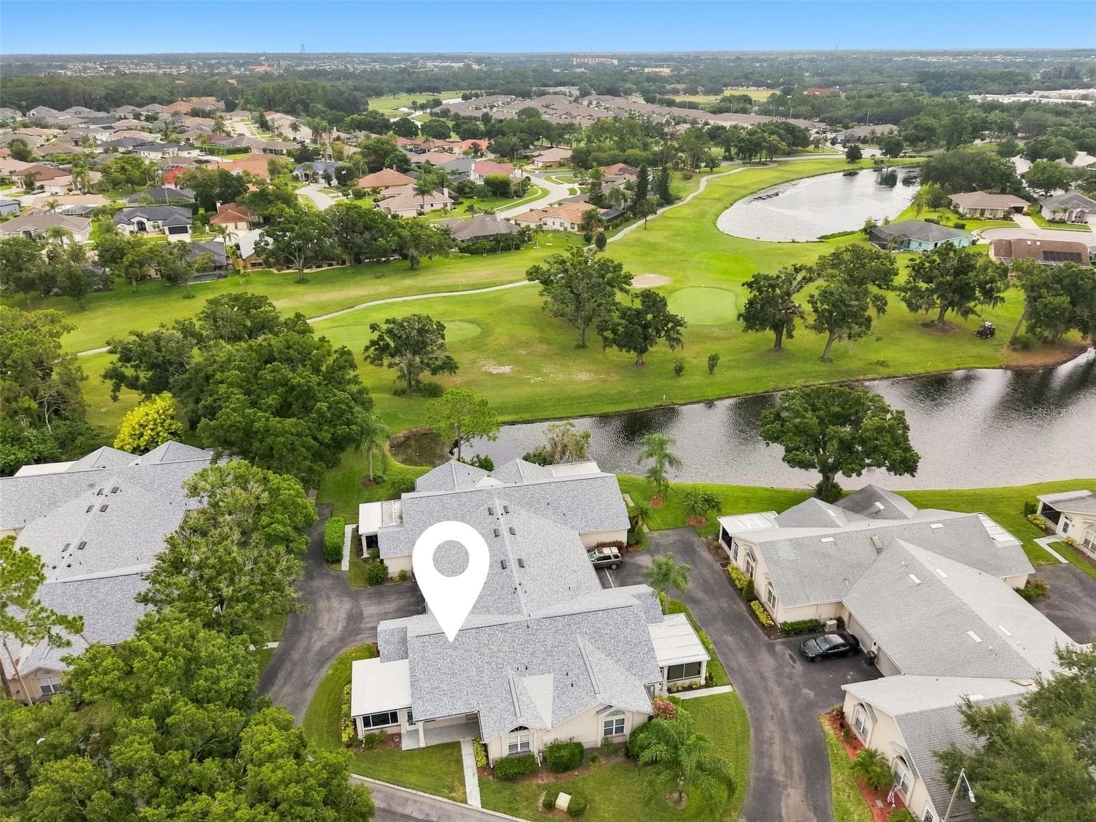 Aerial view of condo and community - 1124 GOLFVIEW WOODS DR #na, SUN CITY CENTER