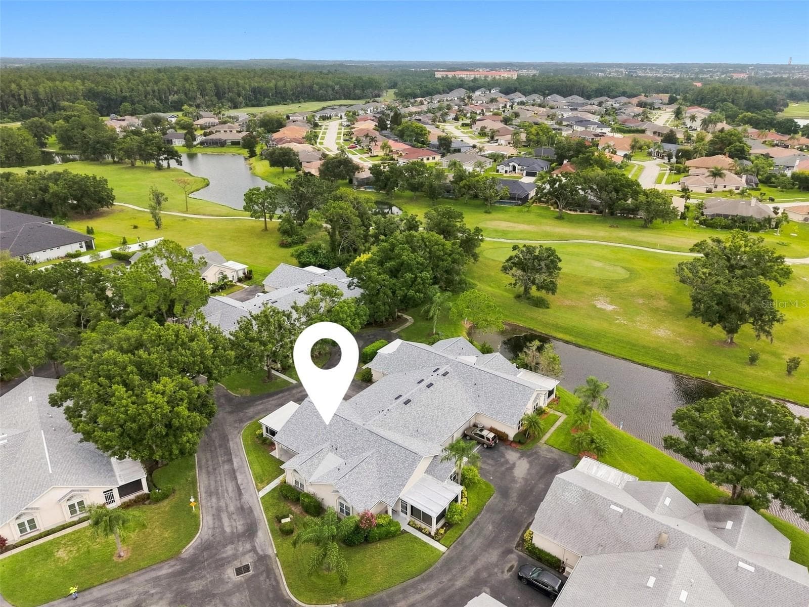 Aerial view of condo and community - 1124 GOLFVIEW WOODS DR #na, SUN CITY CENTER