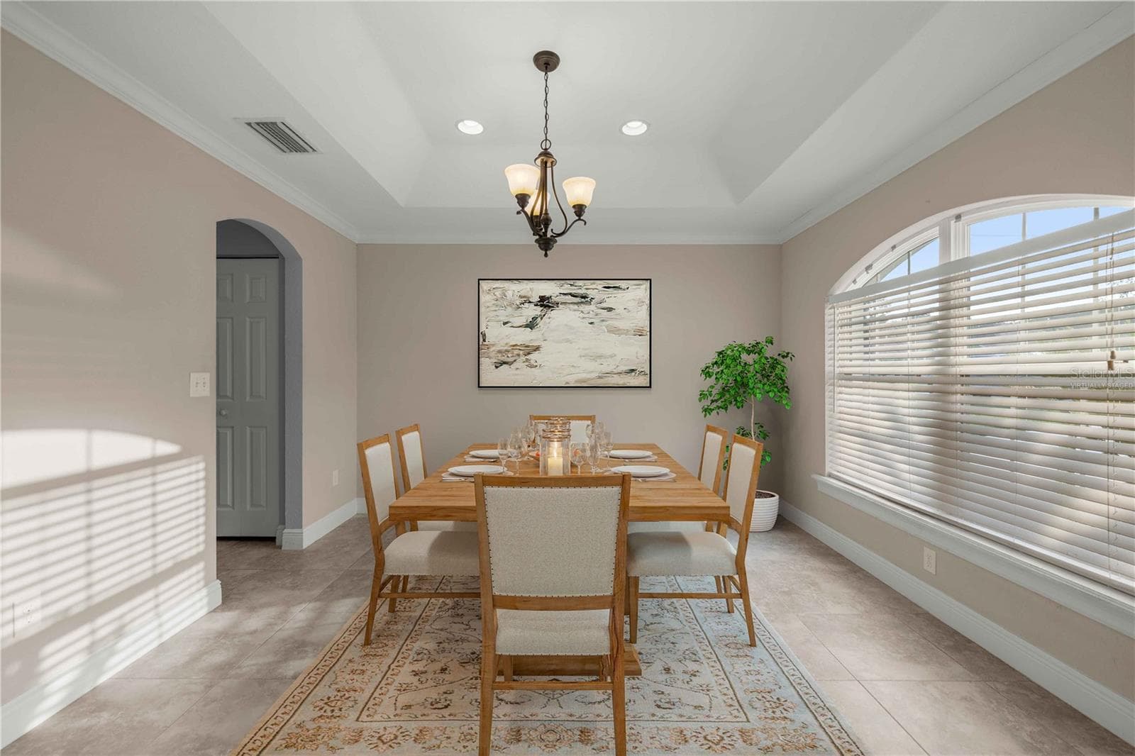 Dining Room-Virtually Staged - 16376 SE 81ST CT, SUMMERFIELD