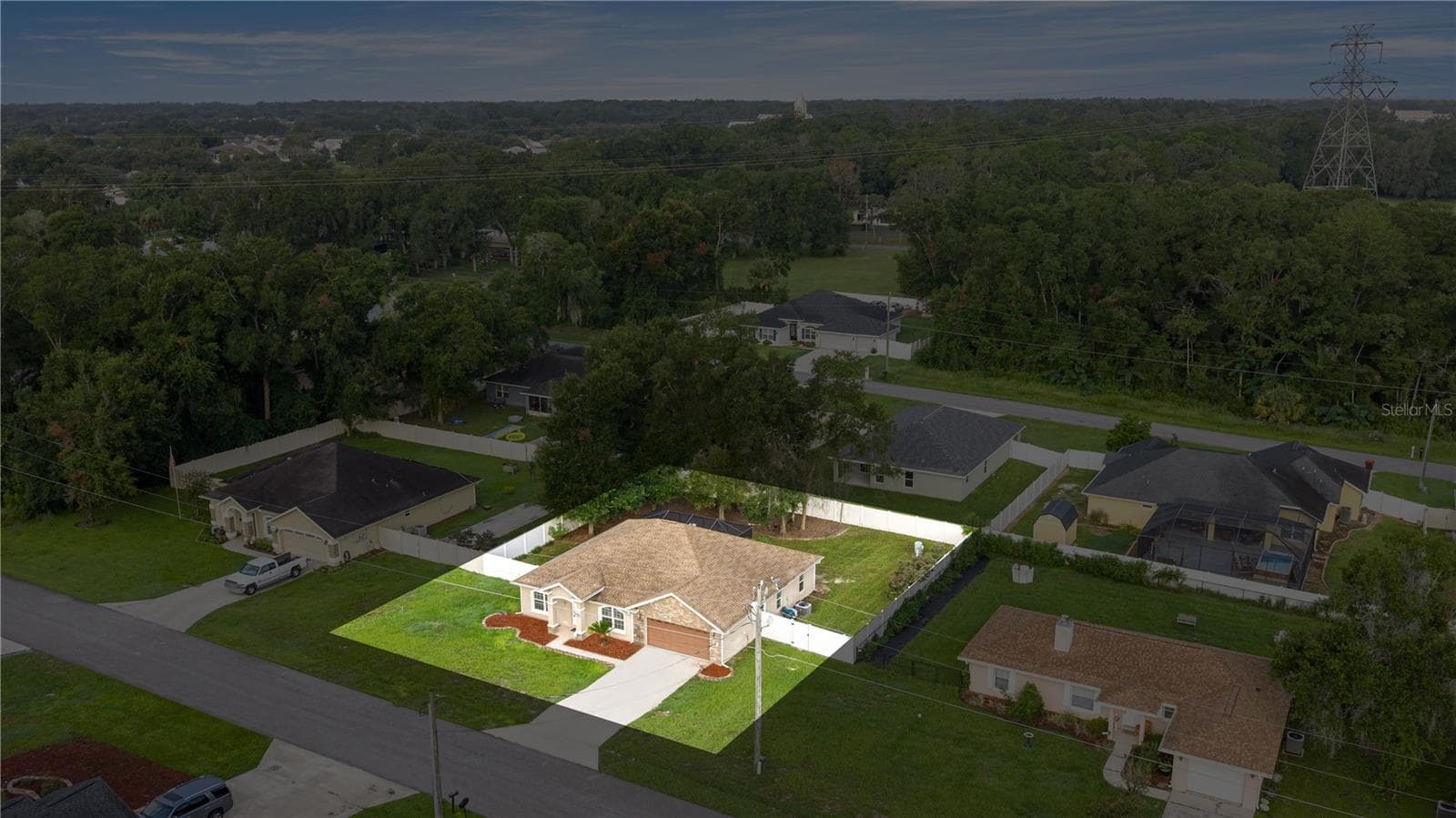 Aerial View - 16376 SE 81ST CT, SUMMERFIELD