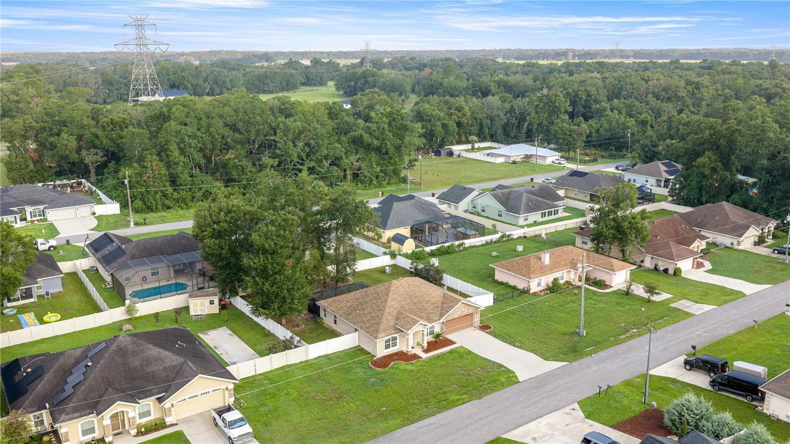 Aerial View - 16376 SE 81ST CT, SUMMERFIELD